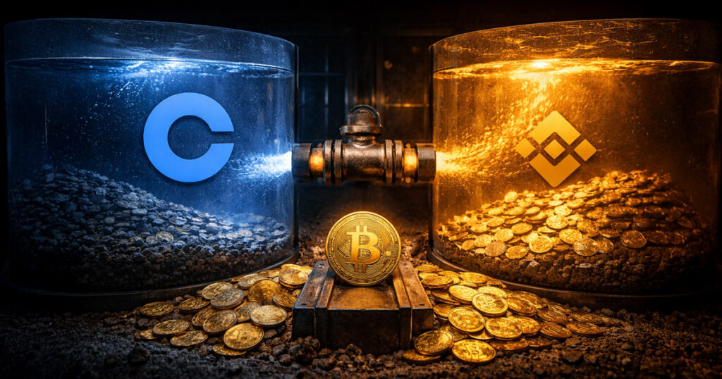 Panic selling Bitcoin on Coinbase triggers a Binance price gap that reveals a “messy” institutional market failure